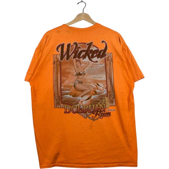 Vintage Wicked Dolphin Rum Mullet T-Shirt XL - Picture 5 of 7